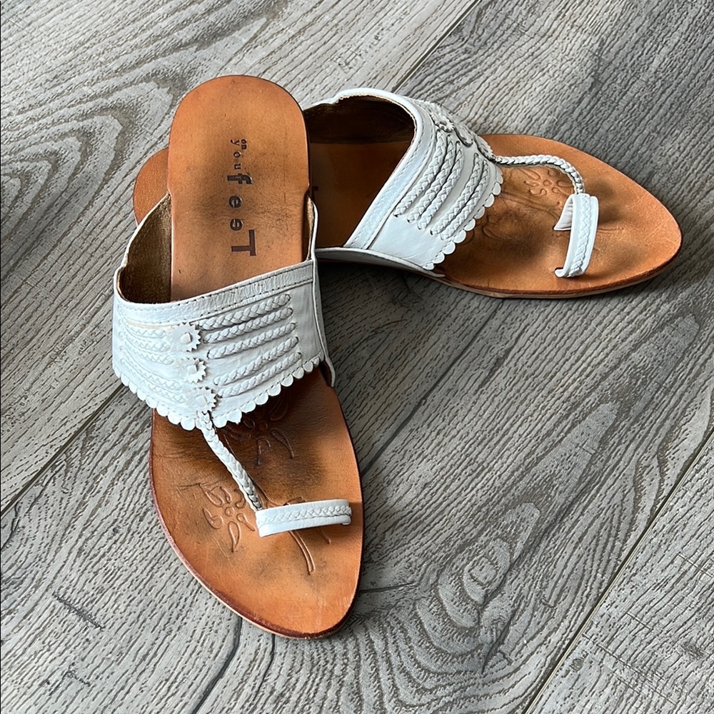 White Women's Sandals - Picture 3 of 3